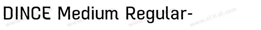 DINCE Medium Regular字体转换